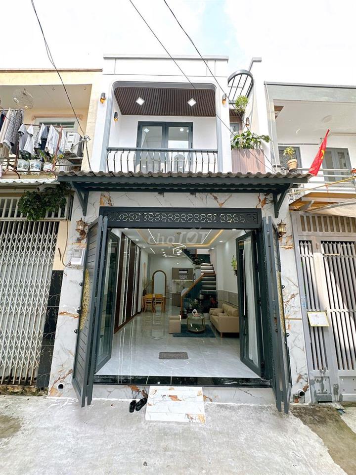 Bán nhà khu Gò Xoài, 44m2, 4x11m, 3 Tầng, 2PN, nhà mới,full NT, hẻm to