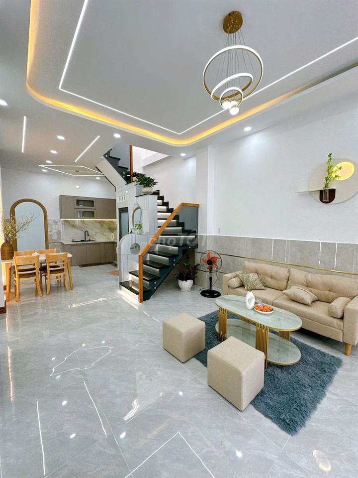 Bán nhà khu Gò Xoài, 44m2, 4x11m, 3 Tầng, 2PN, nhà mới,full NT, hẻm to