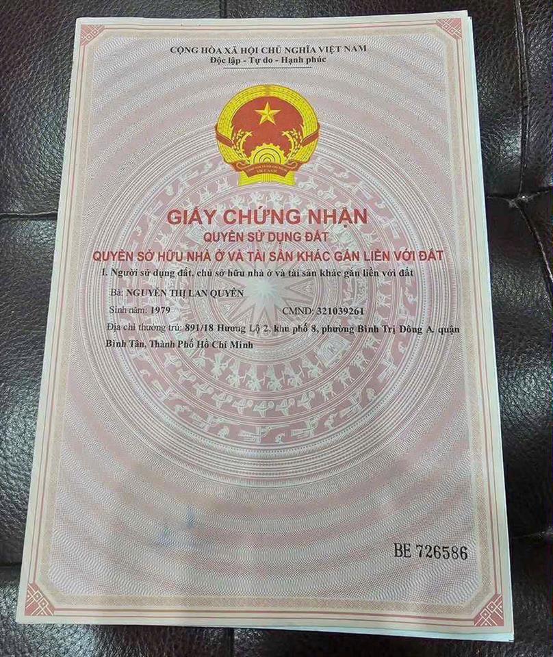 891/18 Hương Lộ 2 hẻm xe hơi 9m