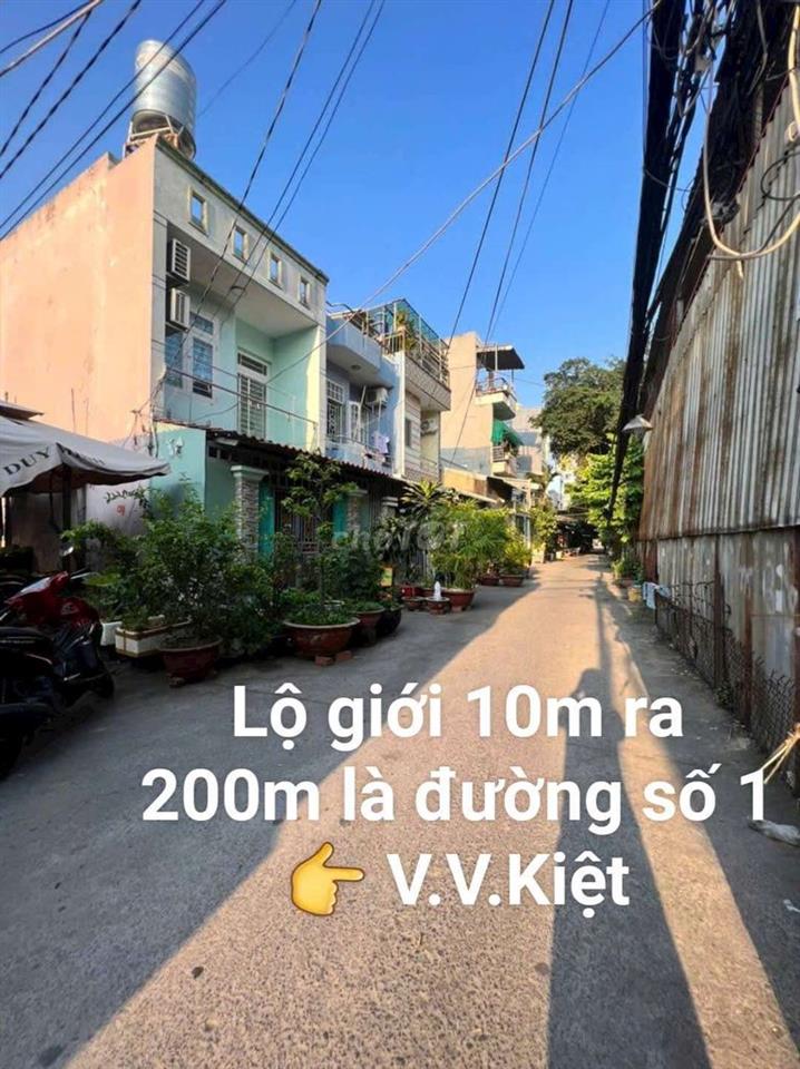 Đất Thổ Cư 4x16.8m, hẽm 204 A.D.Vương p.Bình Phú cách V.V.Kiệt 300m