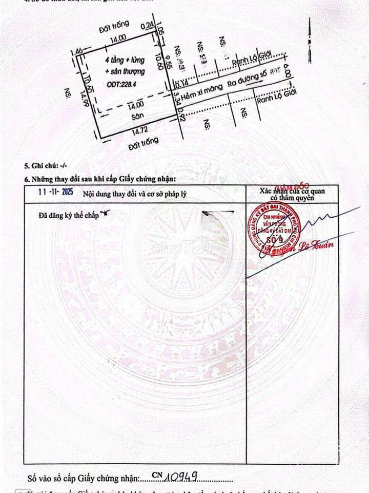 CHDV Tân Kỳ Tân Quý, 43 phòng, 210tr/tháng, giá 28 tỷ 500 thương lượng