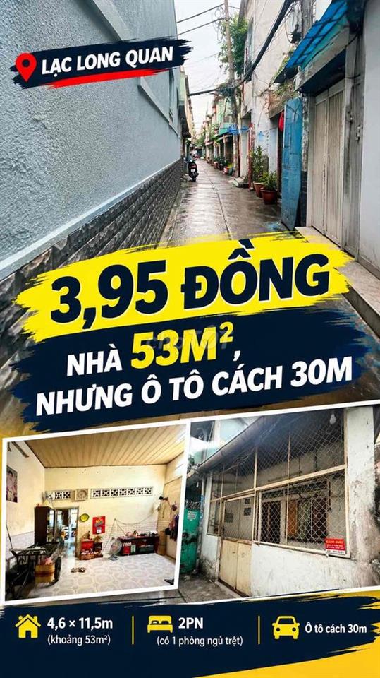Dưới 4 tỷ, đổi hẻm nhỏ lấy ngang 4,6m và khoảng 53m². Anh chị chọn sao