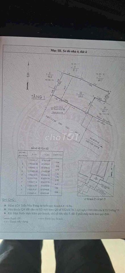 Nguyên cái Quận 3 còn sót lại đúng căn này , hàng hiếm khu vực !!!!