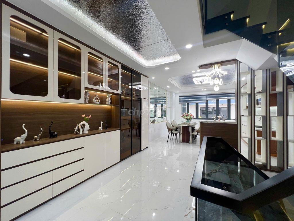 Nhà Bình Tân ( 4,5m x 15m ) 1Lửng 3Lầu, Nhà mới Full Nội thất Cao cấp