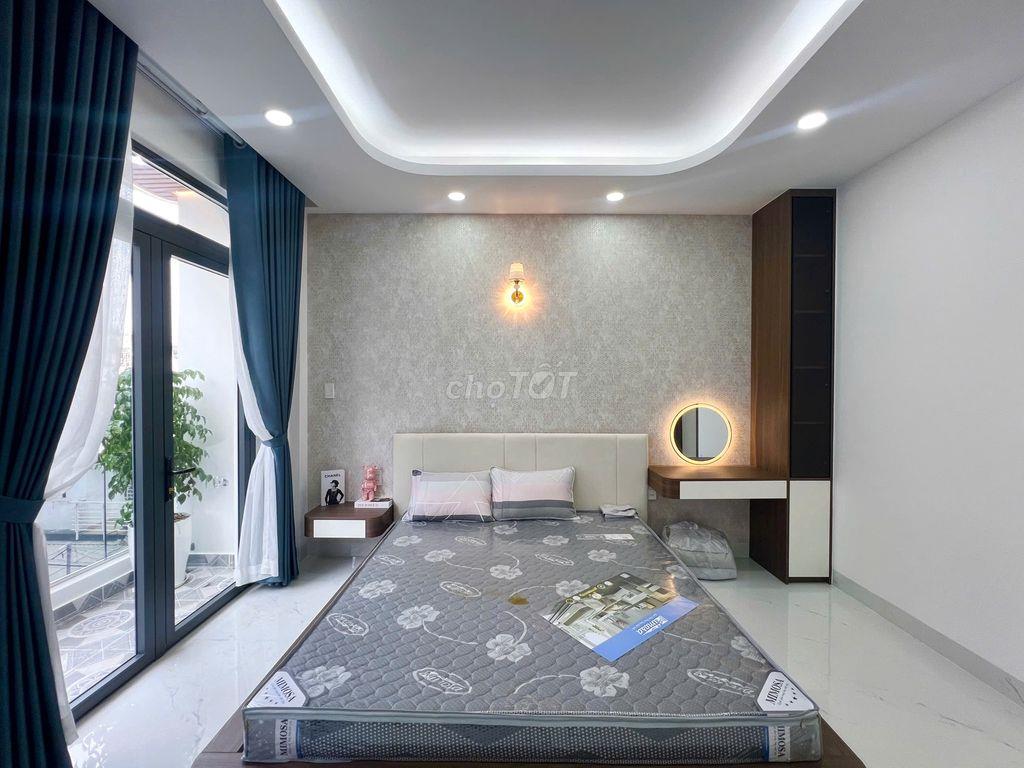 Nhà Bình Tân ( 4,5m x 15m ) 1Lửng 3Lầu, Nhà mới Full Nội thất Cao cấp