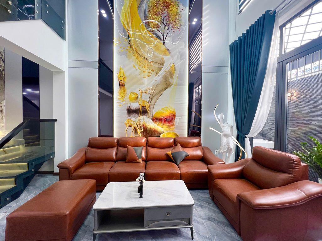 Nhà Bình Tân ( 4,5m x 15m ) 1Lửng 3Lầu, Nhà mới Full Nội thất Cao cấp
