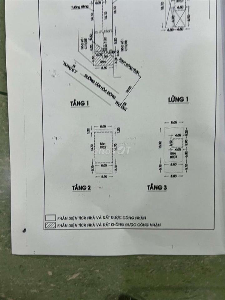 Mặt tiền TÂN HÒA ĐÔNG, diện tích 298m2, 4 tầng Bê tông cốt thép.
