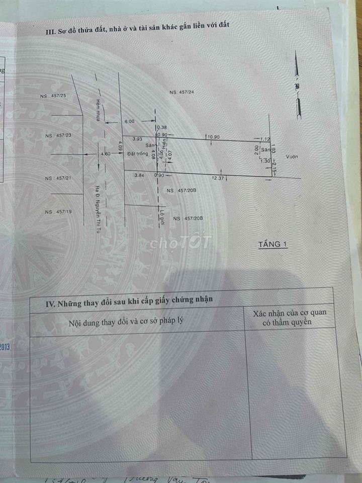 Nhà hẻm xe hơi ngay ngã 4 Nguyễn Thị Tú - Bình Thành