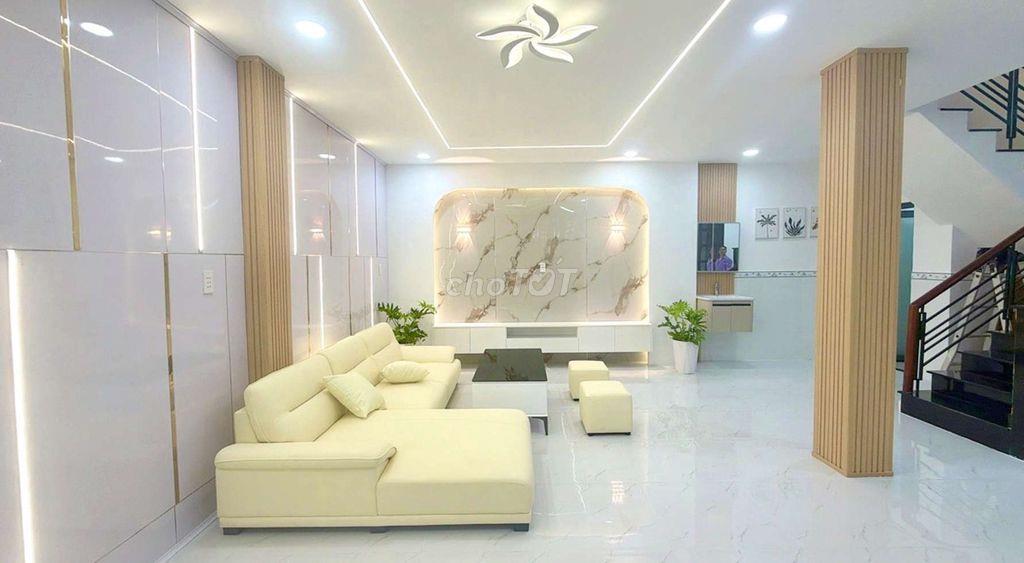 Nhà 3 Tầng Mới Đẹp Dọn Vào Ở Ngay - 60m2 - 4PN - Hẻm Xe Hơi -Giá 6Ty X