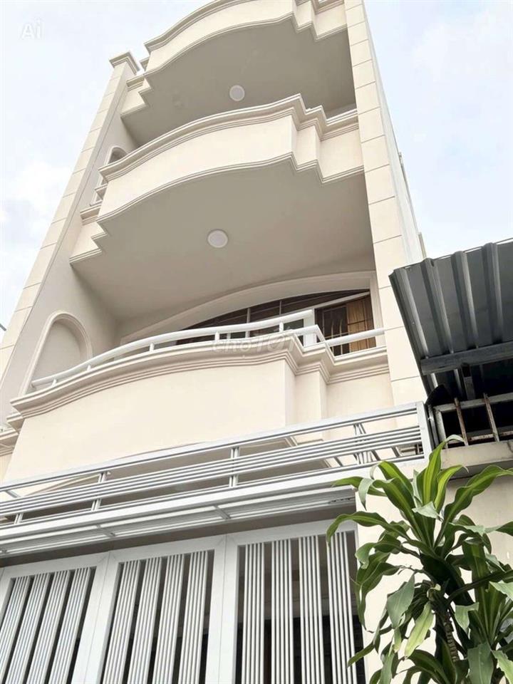 BÁN NHÀ 4 TẦNG SÁT MẶT TIỀN HẺM 8M THÔNG  SÁT CHỢ LÊ VĂN QUỚI