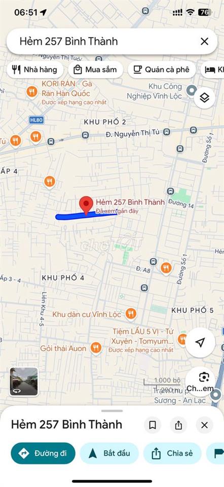 Bán nhà hẻm 257 đường Bình Thành, phường Bình Tân