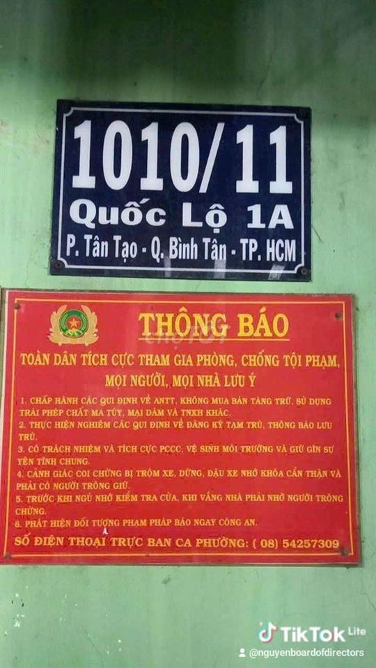 BÁN GẤP NHÀ GIÁ RẺ BÌNH TÂN