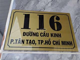 BÁN NHÀ MẶT TIỀN P TÂN TẠO. CẦU KINH GIÁ RẺ CÓ 6 KI ỐT CHO THUÊ 25TR