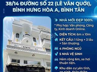 CHÍNH CHỦ BÁN NHÀ HXH ĐƯỜNG SỐ 22 LÊ VĂN QUỚI BIỆT THỰ MINI HEM XE HOI
