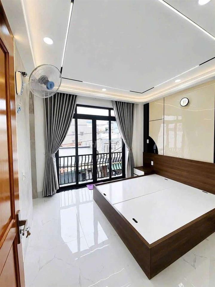 NHÀ XÂY MỚI FULL NỘI THẤT - 4PN - HẺM 7M THÔNG - 8 TỶ 500TR TL