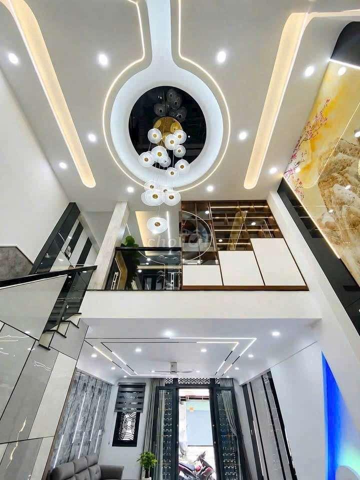 NHÀ XÂY MỚI FULL NỘI THẤT - 4PN - HẺM 7M THÔNG - 8 TỶ 500TR TL