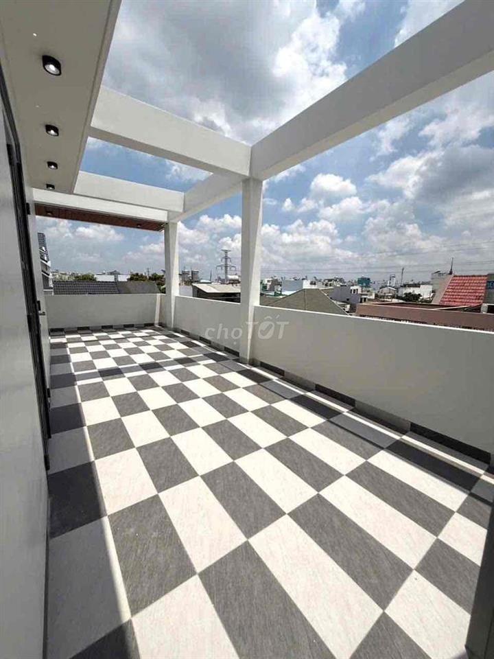Nhà Mới 4 Tấm Lô Tư Ngang 6m Sát Quận Tân Phú Hạ 300Tr