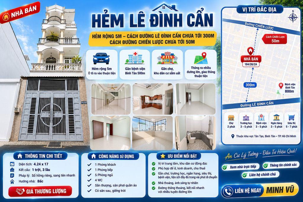 Chính Chủ Bán Nhà Hẻm 3 Tầng, Sổ Hồng Riêng