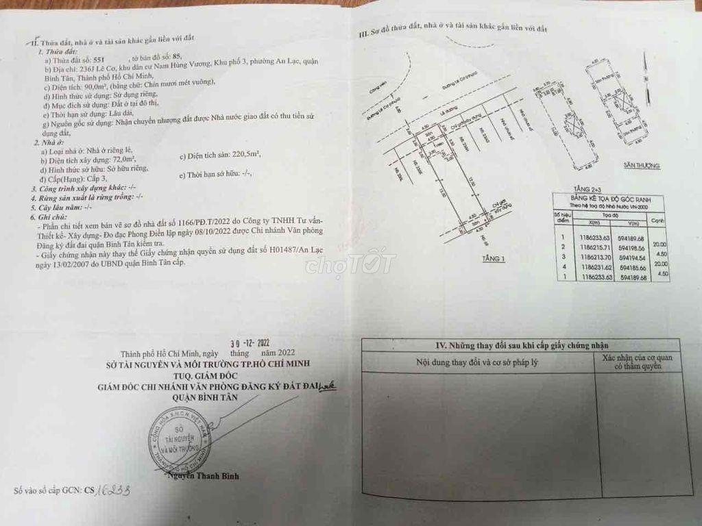 chính chủ bán nhà kdc Nam Hùng Vương R4.5*D20