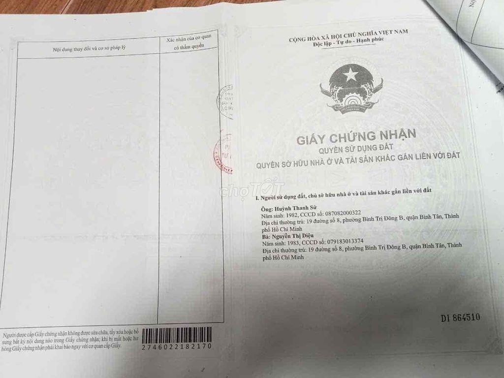chính chủ bán nhà kdc Nam Hùng Vương R4.5*D20