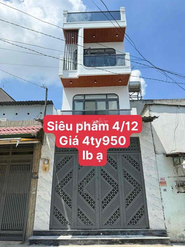 Bán nhà Liên Khu 4-5, 3 tấm , hẻm 7m giá 4tỷ950 Tl