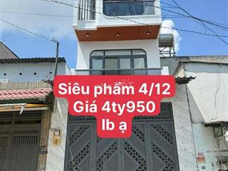 Bán nhà Liên Khu 4-5, 3 tấm , hẻm 7m giá 4tỷ950 Tl
