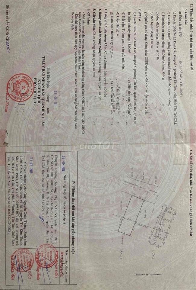 Nhà cấp 4, Lê Đình Cẩn, Tân Tạo
