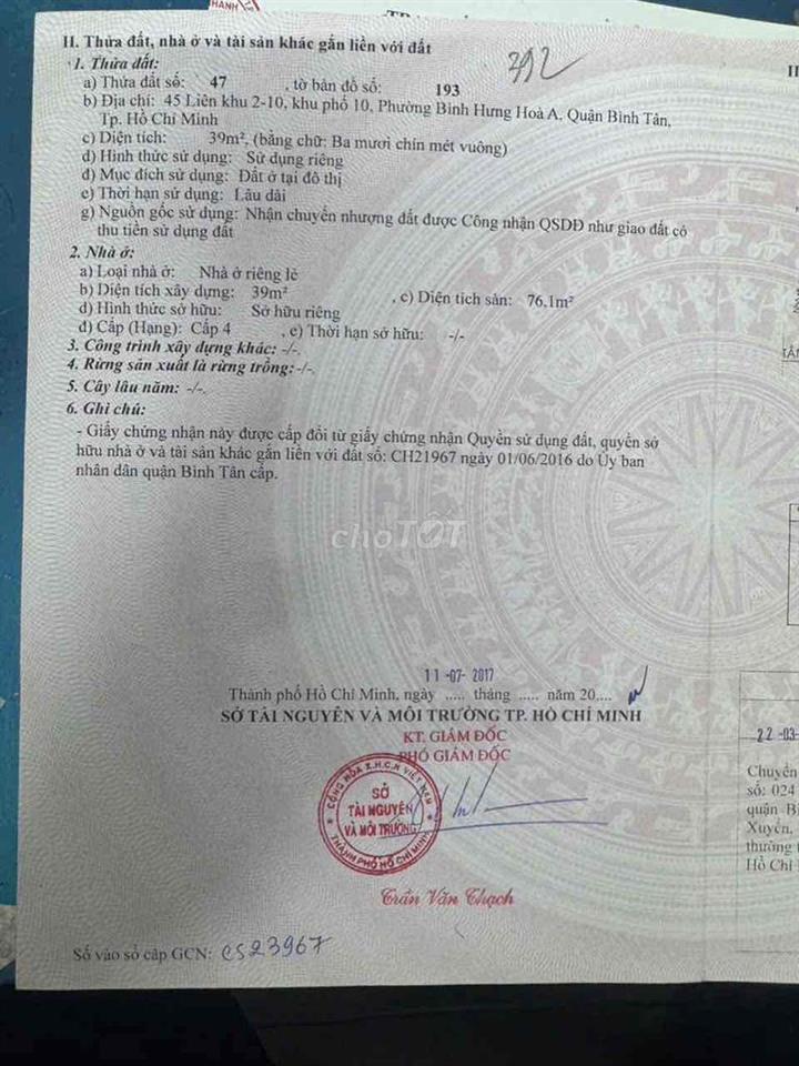 Tôi Có căn nhà mới lắp nội ngoại thất đầy đủ ko sử Dụng cần Bán