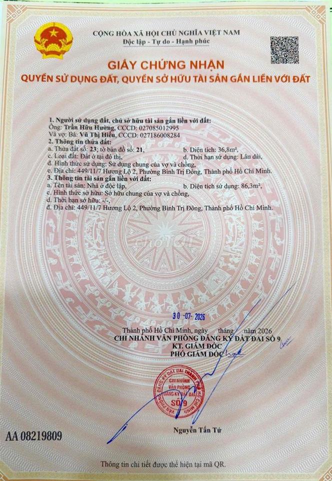 Tôi Có Căn Nhà Hẻm chợ Bốn Q.Bình Tân Cần Bán