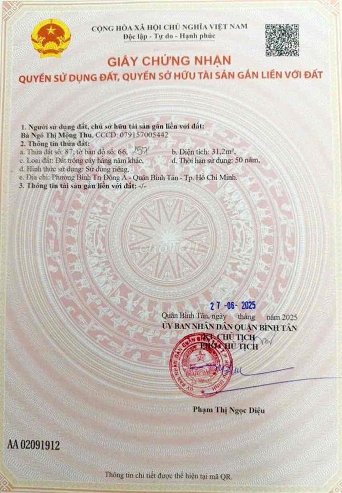 Bán Đất Thổ cư Đất Thành phố Khu vực trung Tâm