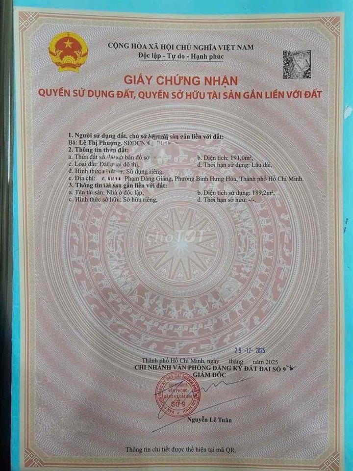 Bán nhà HXH Phạm Đăng Giảng 190m2 vừa ở vừa cho thuê