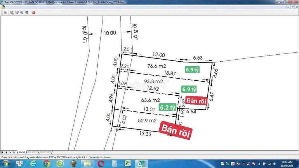 Bán đất hẻm 225/2 đường Lê Văn Quới - Bình Tân