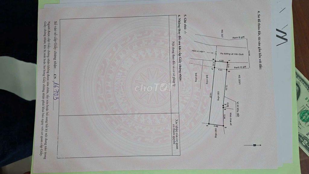 Bán đất hẻm 225/2 đường Lê Văn Quới - Bình Tân