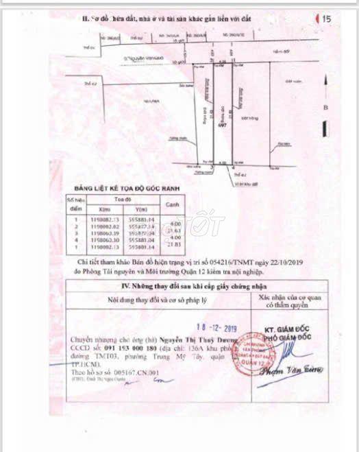 Đất HXH Nguyễn Văn Qúa 4x22m giá 5 tỷ 1 còn bớt