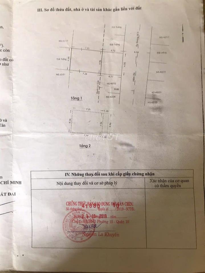Bán nhà mặt tiền