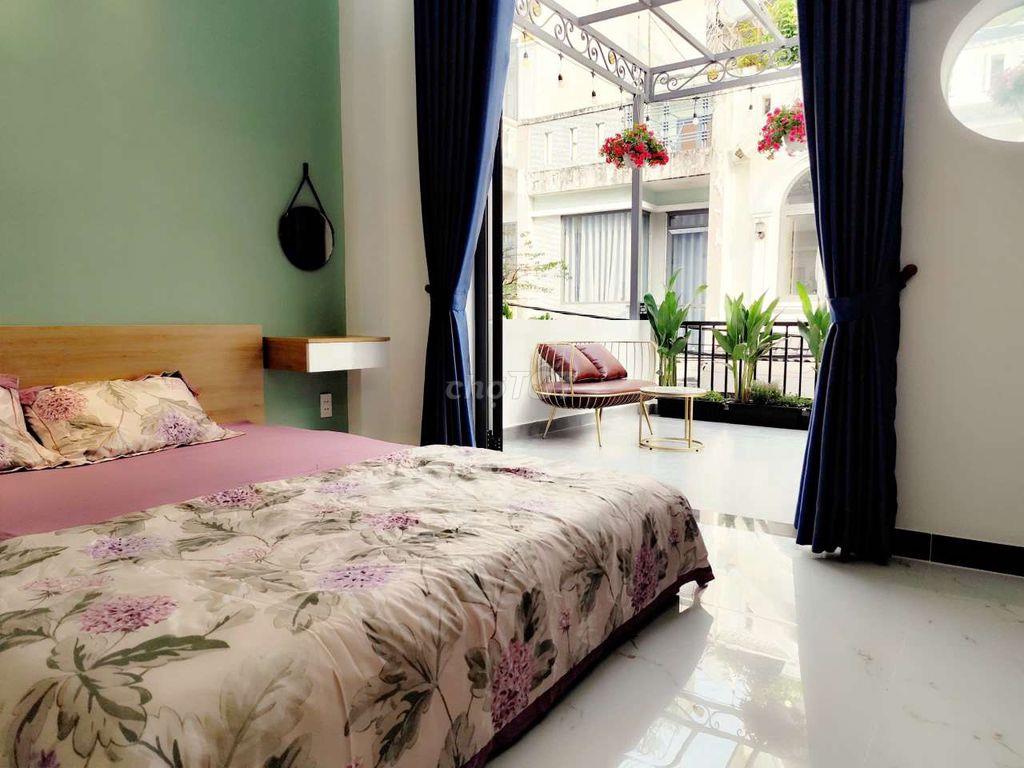 Cho thuê nhà mới 100% hẻm Hương Lộ 2: 4mx23m 1 trệt 2 lầu, có nội thất