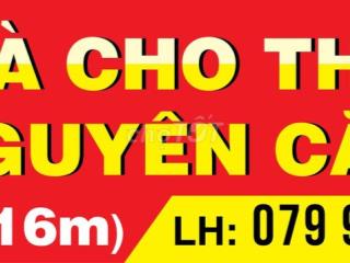 CHO THUÊ NHÀ NGUYÊN CĂN DÀI HẠN