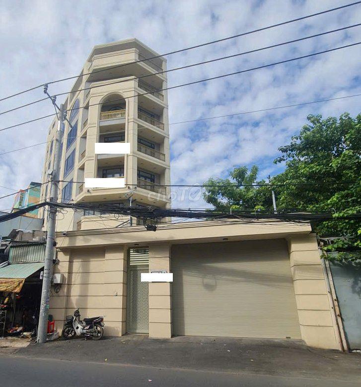 CHO THUÊ TOÀ NHÀ MẶT TIỀN ĐƯỜNG TÂN HOÀ ĐÔNG 7X25M 7L