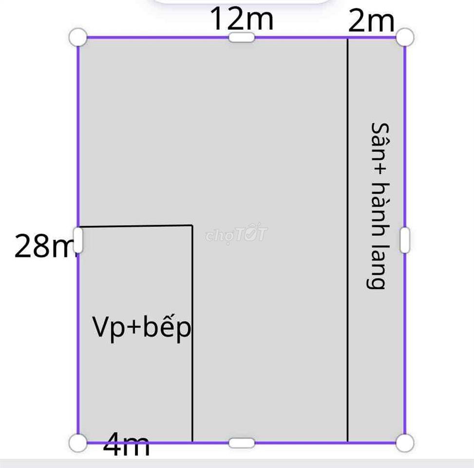 Xưởng Tây Lân 12x28m Nền Gạch men Điện Ti200A, máy phát điện có vp