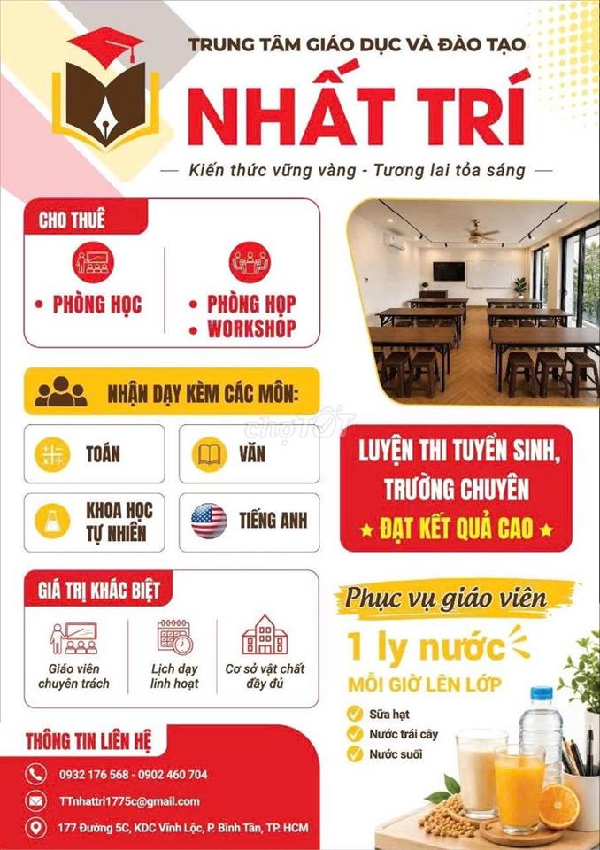 TRUNG TÂM GD & ĐT NHẤT TRÍ – Phường Bình Tân