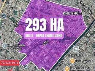 Đất 5x12 HXH liền kề Kênh Tham Lương