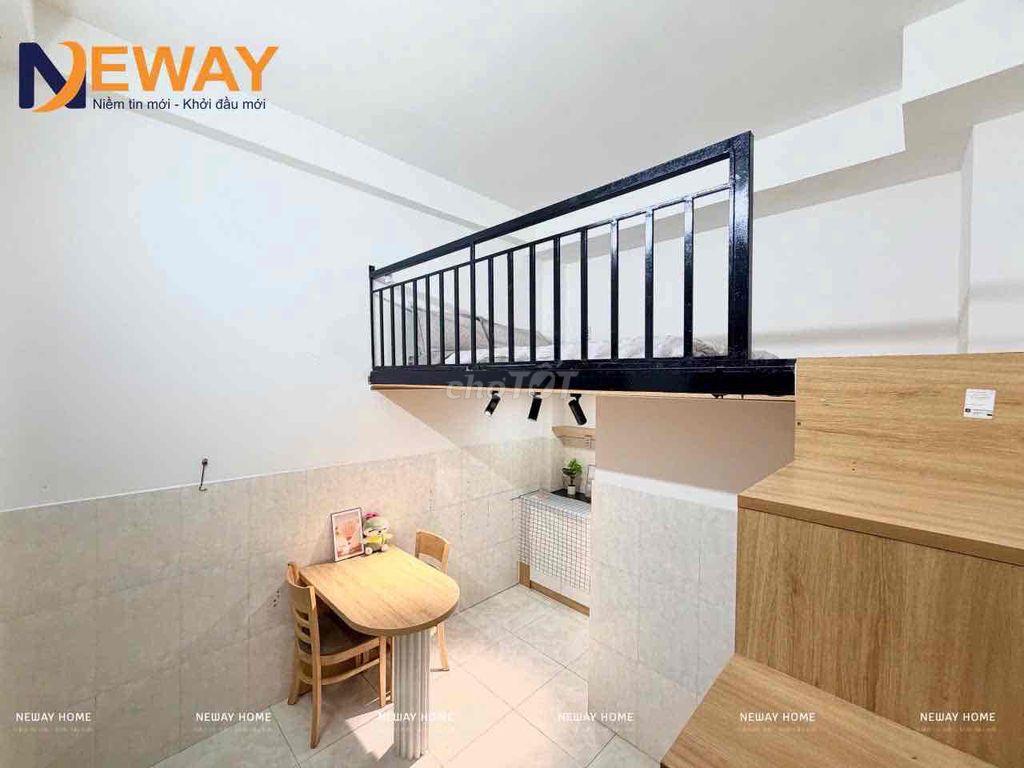 CĂN HỘ DỊCH VỤ MINI DẠNG CÓ GÁC, ĐẦY ĐỦ TIỆN ÍCH TÒA NHÀ, GẦN HUIT