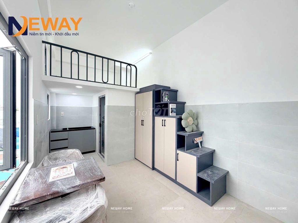 KHAI TRƯƠNG PHÒNG GÁC CAO + 3 CỬA SỔ TRỜI - GẦN NGÃ TƯ BỐN XÃ 