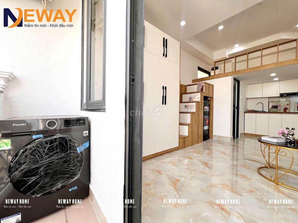 🍀CHDV GÁC CAO - BAN CÔNG RIÊNG + FULL NỘI THẤT MỚI - KẾ NGÃ TƯ BỐN XÃ 