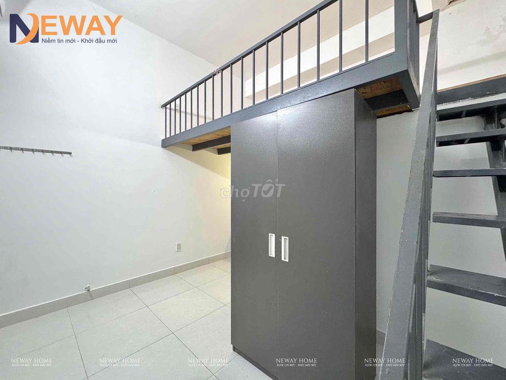 Duplex cửa sổ trời siêu thoáng, Phòng rộng, gác cao gần Chợ Phú Bình