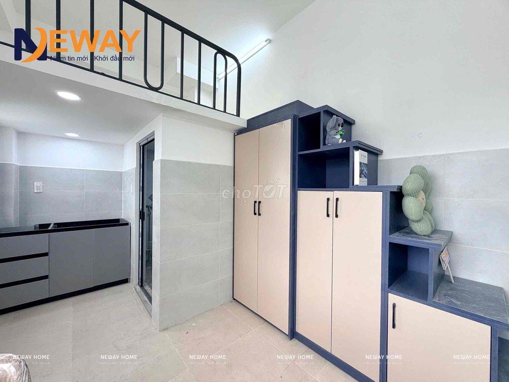 DUPLEX CỬA SỔ TRỜI LỚN, SẴN NỘI THẤT MỚI XÂY GẦN NGÃ TƯ BỐN XÃ