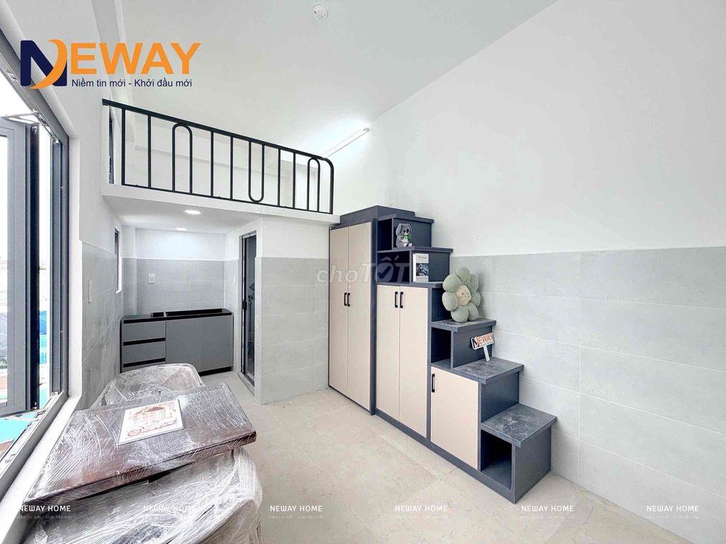 DUPLEX CỬA SỔ TRỜI LỚN, SẴN NỘI THẤT MỚI XÂY GẦN NGÃ TƯ BỐN XÃ