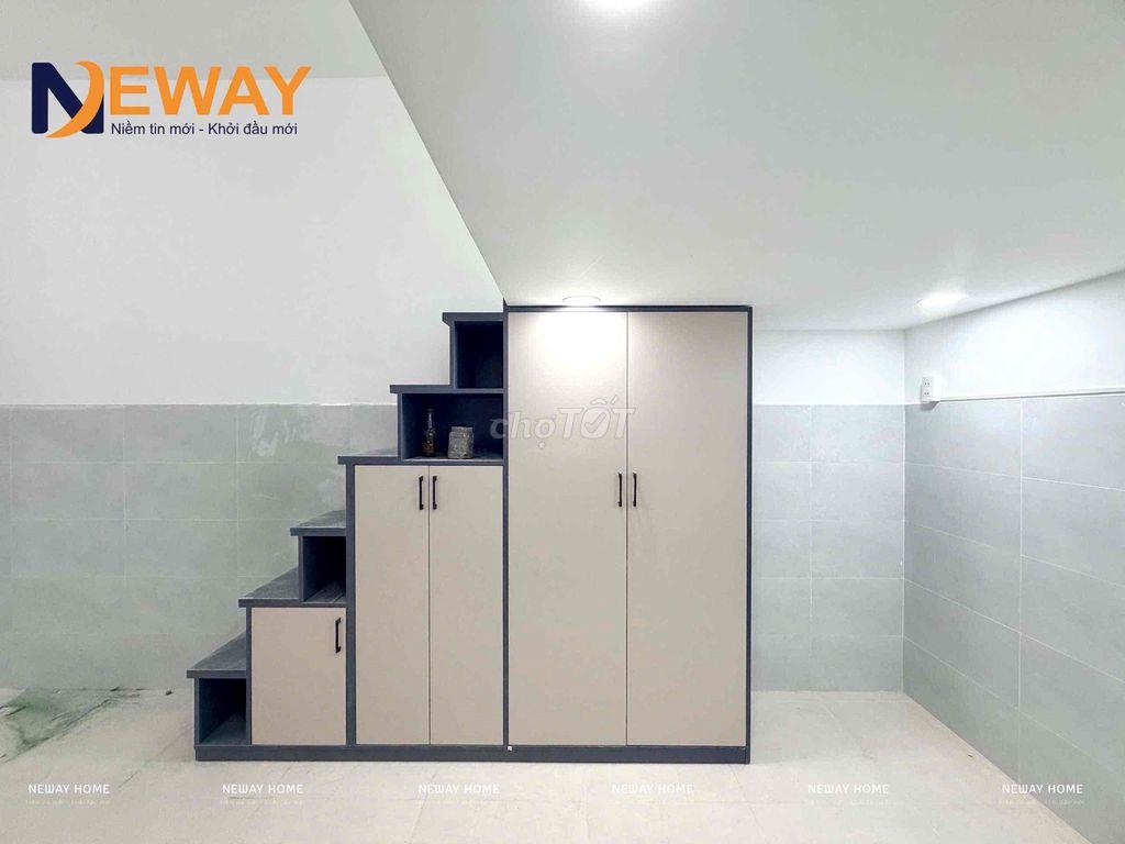 DUPLEX CỬA SỔ TRỜI LỚN, SẴN NỘI THẤT MỚI XÂY GẦN NGÃ TƯ BỐN XÃ