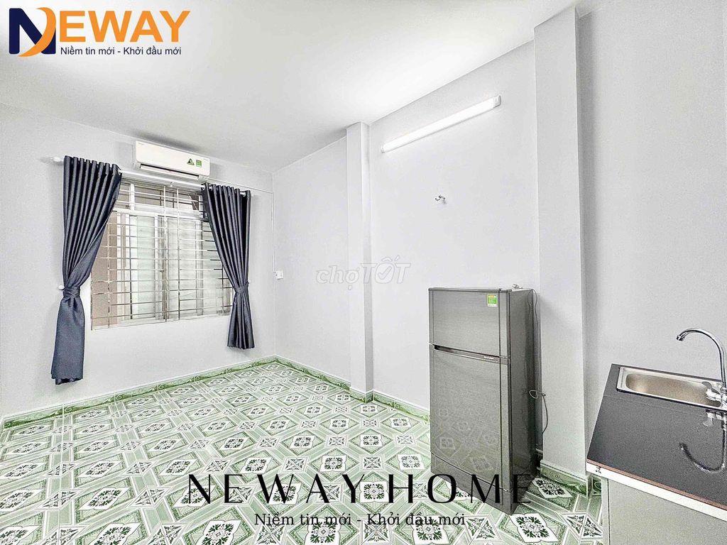 STUDIO CỬA SỔ TRỜI SẴN TỦ LẠNH, MÁY LẠNH, QUA ĐẠI HỌC VĂN HIẾN 10P