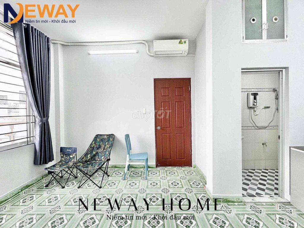 STUDIO CỬA SỔ TRỜI SẴN TỦ LẠNH, MÁY LẠNH, QUA ĐẠI HỌC VĂN HIẾN 10P